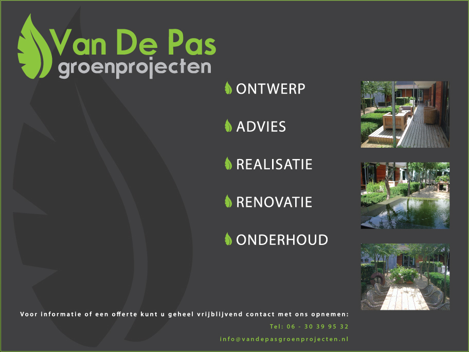 Van De Pas groenprojecten